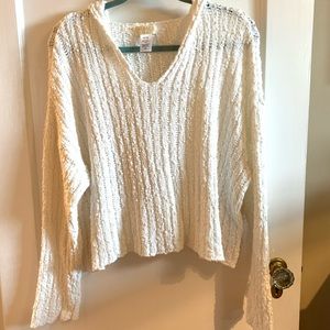 L * SPACE Cropped Sweater with Hood